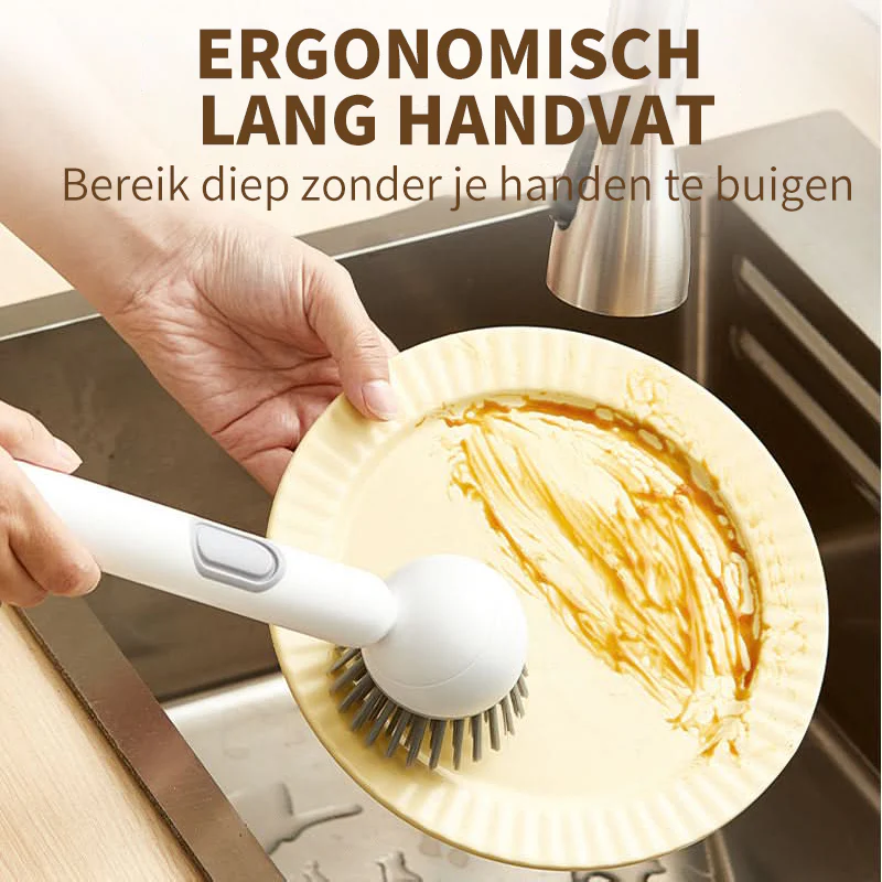 2+1 FREE | 360Scrub – Rotatable Dish Brush with Long Handle - Image 3