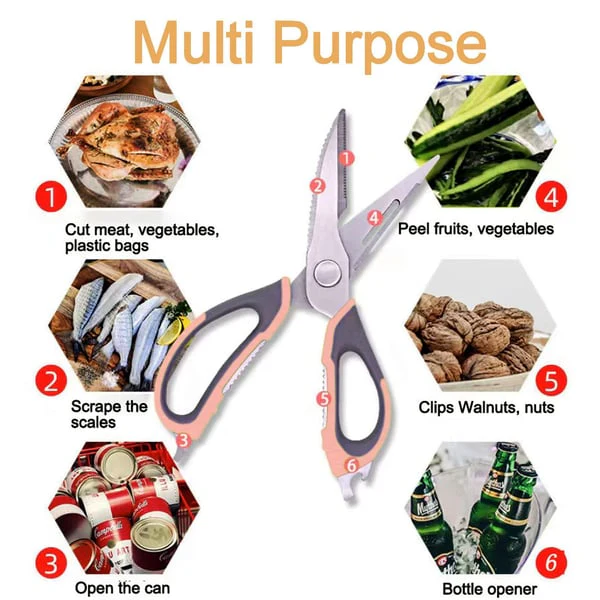 ChefSecret – The 5-in-1 Kitchen Multipurpose Scissors for Effortless Cutting - Image 6