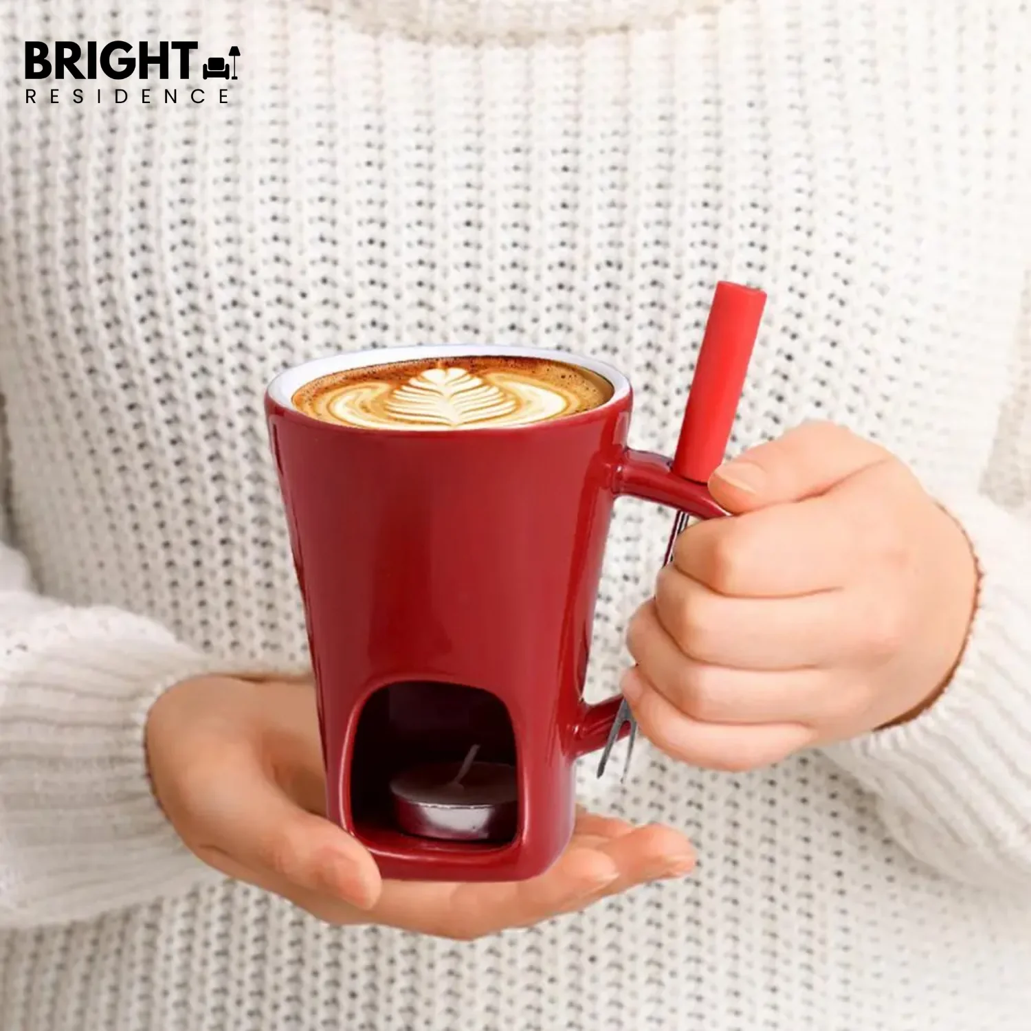 ChocoLuxe – Ceramic Fondue Cup for Chocolate & Cheese - Image 3