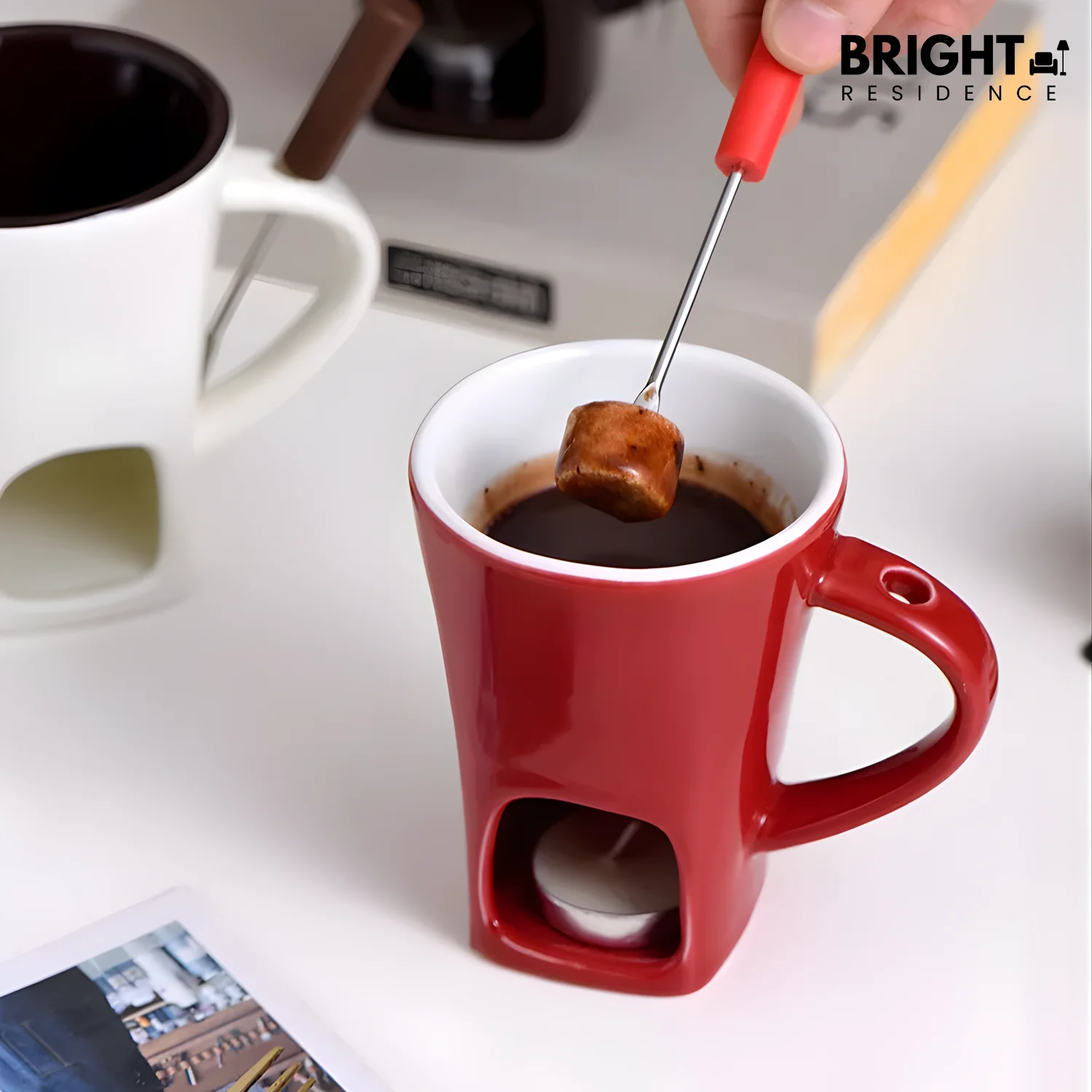 ChocoLuxe – Ceramic Fondue Cup for Chocolate & Cheese - Image 6