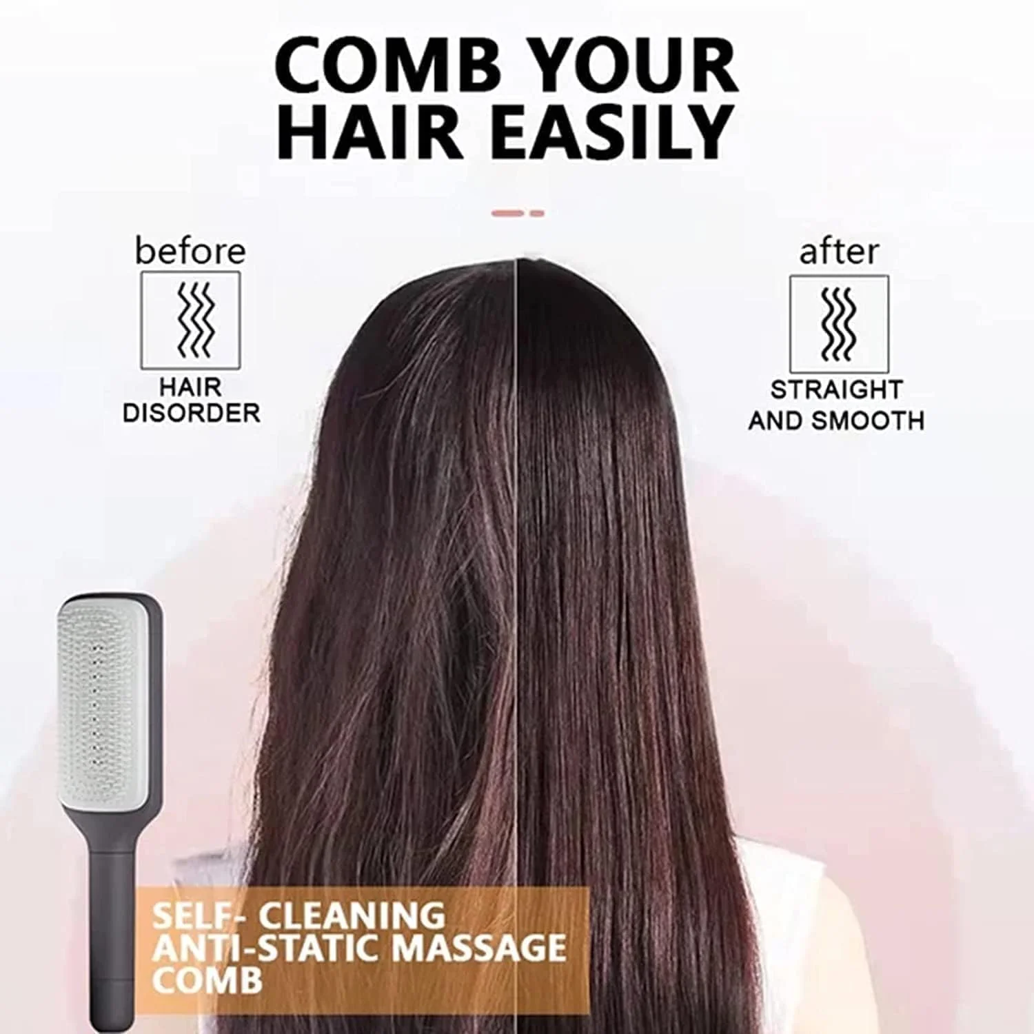 GlideEase – The Telescopic Anti-Static Comb for Effortless Detangling - Image 8