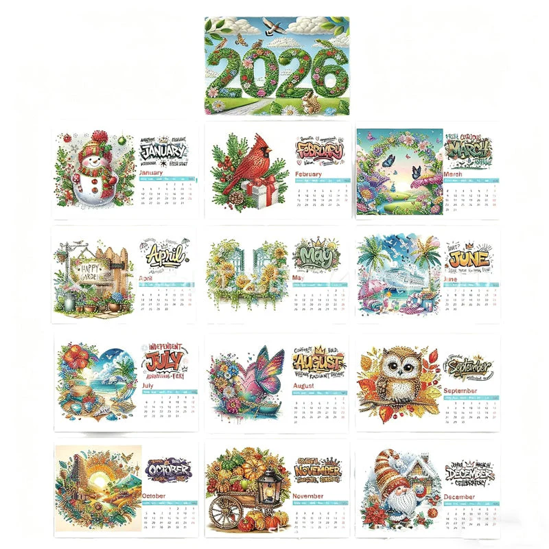 GlimmerCraft - Sparkling DIY Calendar Brightens Your Workspace 2026 - Image 7