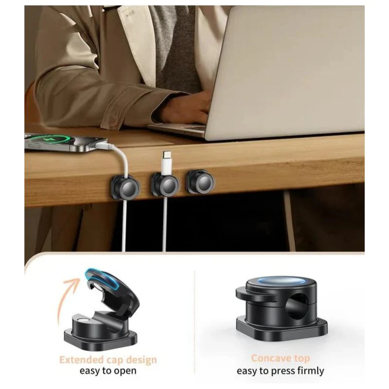 6+6 FREE | MagClips - Eliminate Cable Chaos with One-Handed Magnetic Clips - Image 5