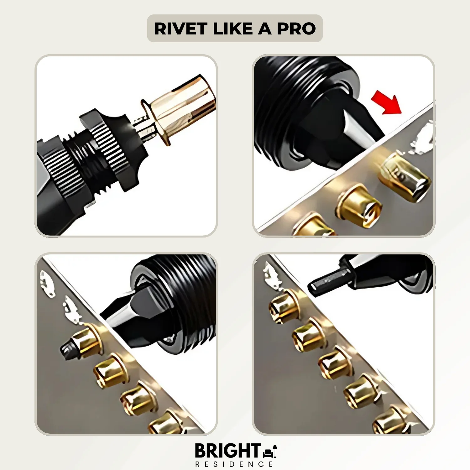 RivetGrip™ - Flat head threaded nut rivet nut set - Image 5