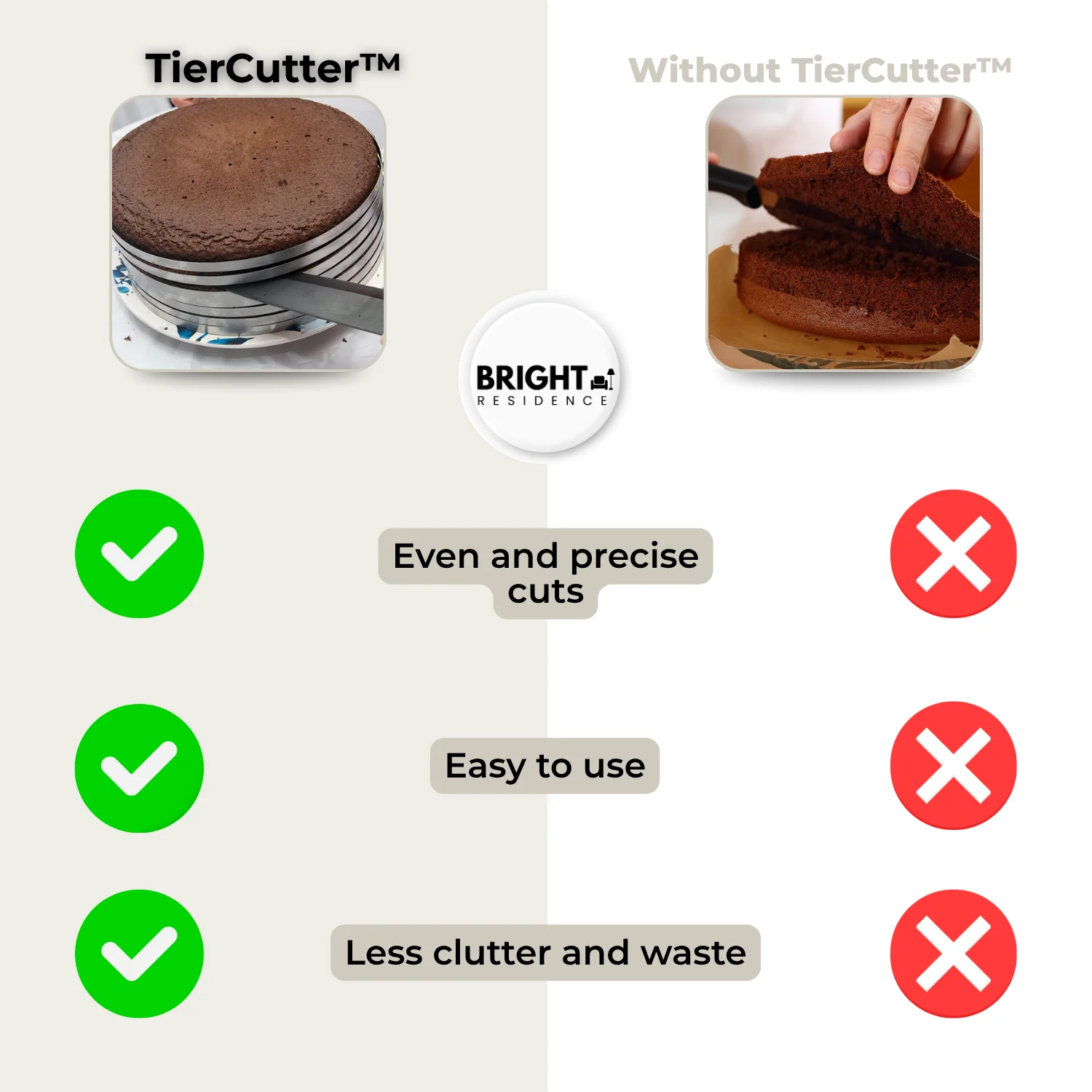 TierCutter™ - Adjustable stainless steel cake cutter - Image 6