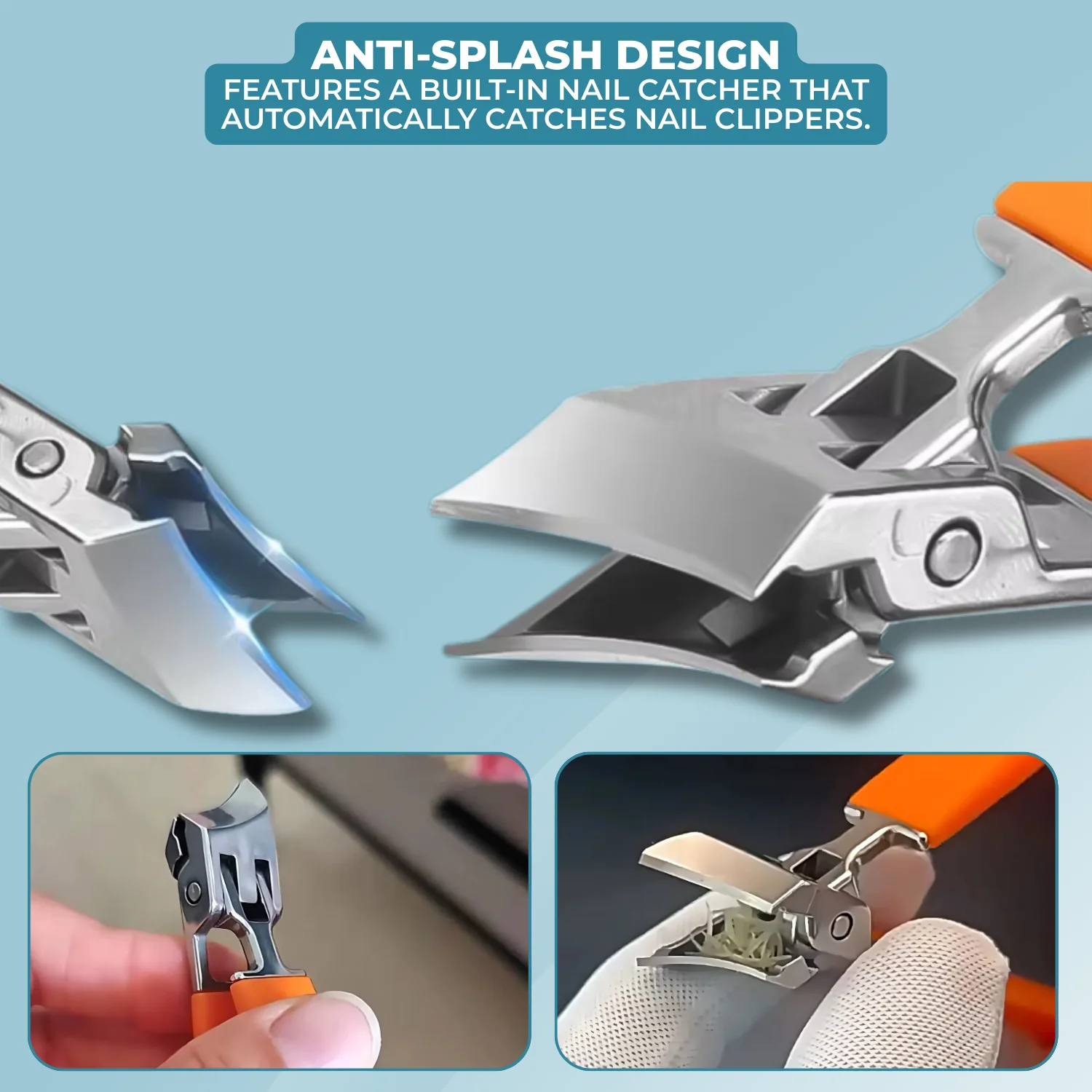 WideTrim™ - Wide-opening, splash-proof, angled nail clippers - Image 3